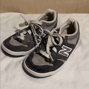 New Balance Kids' Black and Gray Sneakers